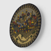 陶磁器エルサレム ラージ壁時計 (傾斜)