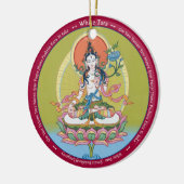 陶磁器オーナメント-顔の白いタラそして終わり セラミックオーナメント (左)