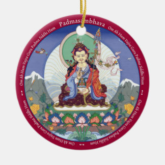 陶磁器オーナメント- Padmasambhava + 終わり セラミックオーナメント