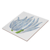 陶磁器タイルに青いチョークが付く タイル (側面)