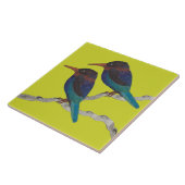 陶磁器タイルのジャヴァンキングフィッシャーズ タイル (側面)