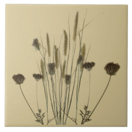 陶磁器タイルの上の冬のテクスチャ宝物(A) タイル