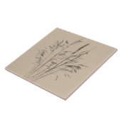 陶磁器タイルの上の冬のテクスチャ宝物(B) タイル (側面)