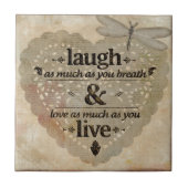 陶磁器タイルの息と同じくらい愛 タイル (正面)