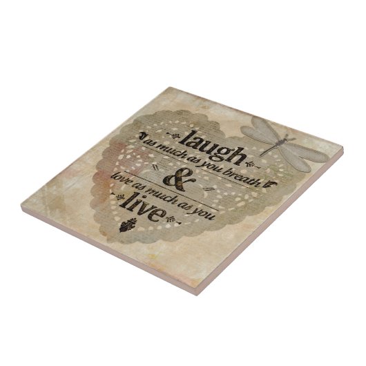 陶磁器タイルの息と同じくらい愛 タイル (側面)