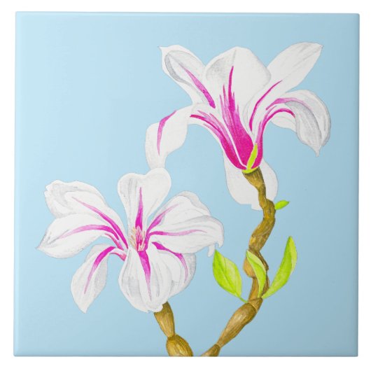 陶磁器タイルの春(M) タイル (正面)