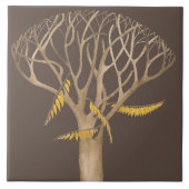 陶磁器タイルの晩秋(B) タイル (正面)