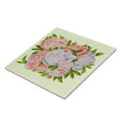 陶磁器タイルの牡丹の盛り合わせ タイル (側面)