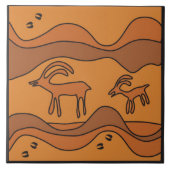 陶磁器タイルの蛇口を通って滞在 タイル (正面)