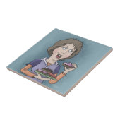 陶磁器タイルを振りかけるドーナツ タイル (側面)