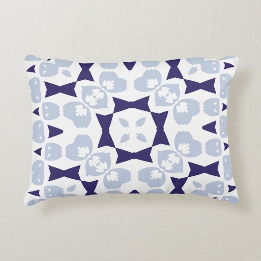 陶磁器タイルアズレジョポルトガル。ヴィンテージシームレスp アクセントクッション (正面)