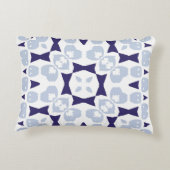 陶磁器タイルアズレジョポルトガル。ヴィンテージシームレスp アクセントクッション (裏面)