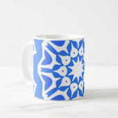 陶磁器タイルアズレジョポルトガル。ヴィンテージシームレスp コーヒーマグカップ (正面左)