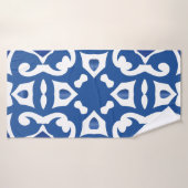 陶磁器タイルアズレジョポルトガル。ヴィンテージシームレスp バスタオル (バスタオル)