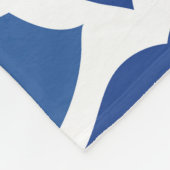 陶磁器タイルアズレジョポルトガル。ヴィンテージシームレスp フリースブランケット (角)