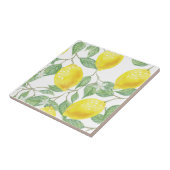 陶磁器タイルレモン水彩模様 タイル (側面)