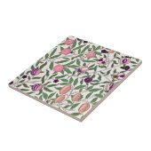 陶磁器タイル；ウィリアム・モリス：ザクロ タイル (側面)