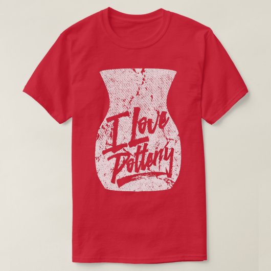 陶磁器ポット陶磁器7 Tシャツ (デザイン正面)