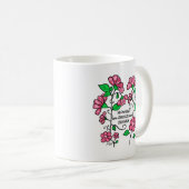 陶磁器マグカップ - 花は天からの笑顔 コーヒーマグカップ (正面右)