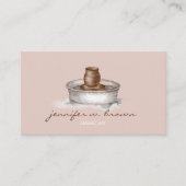 陶磁器彫刻陶磁器 名刺 (正面)