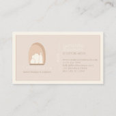 陶磁器手作り陶磁器彫刻の花瓶 名刺 (裏面)