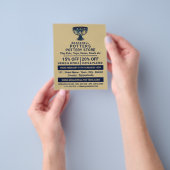 陶磁器焼き器広告器 チラシ (手)