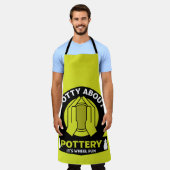 陶磁器製造業者 エプロン (着用した状態)