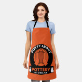 陶磁器製造業者 エプロン (着用した状態)