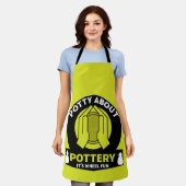 陶磁器製造業者 エプロン (着用した状態)