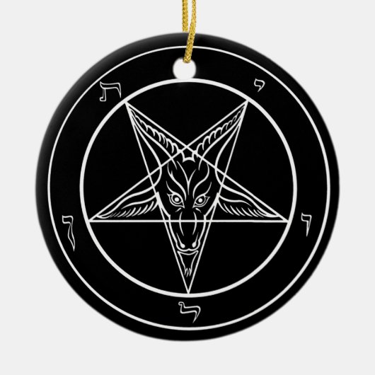 陶磁器Baphometのオーナメント セラミックオーナメント (正面)