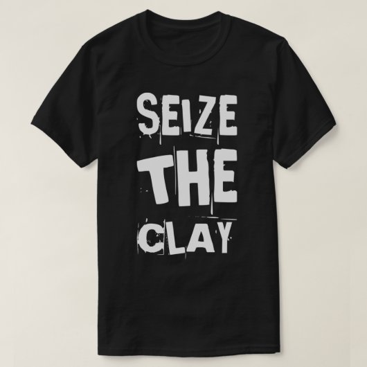 陶磁窯焼を押収する Tシャツ (デザイン正面)
