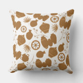 陶磁陶芸家ポットフローラルパターンt クッション (正面)