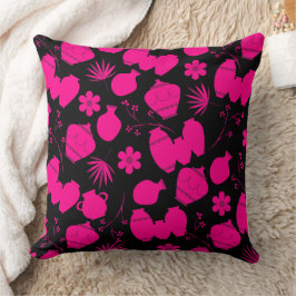 陶磁陶芸家ポットフローラルパターンt クッション