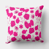 陶磁陶芸家ポットフローラルパターンt クッション (裏面)