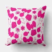 陶磁陶芸家ポットフローラルパターンt クッション (正面)