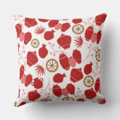 陶磁陶芸家ポット花柄 クッション (裏面)