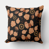 陶磁陶芸家ポット花柄 クッション (正面)