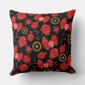 陶磁陶芸家ポット花柄 クッション (裏面)