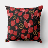 陶磁陶芸家ポット花柄 クッション (正面)