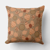 陶磁陶芸家ポット花柄 クッション (正面)