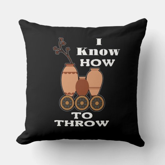 陶磁陶芸家ポット クッション (正面)