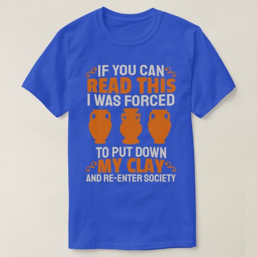 陶芸おもしろいメーカー陶芸セラミックス工芸P Tシャツ (デザイン正面)