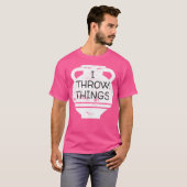 陶芸おもしろい物を投げる陶磁器A Tシャツ (正面フル)