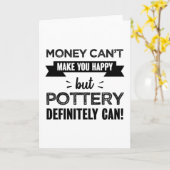 陶芸で幸せな贈りおもしろい物 カード (黄色い花)