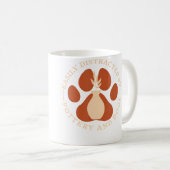 陶芸と犬に夢中な陶芸家 コーヒーマグカップ (正面右)