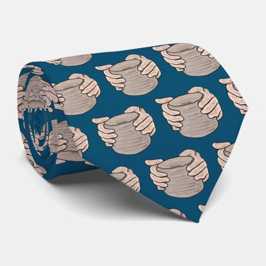 陶芸の手 ネクタイ (ロール)