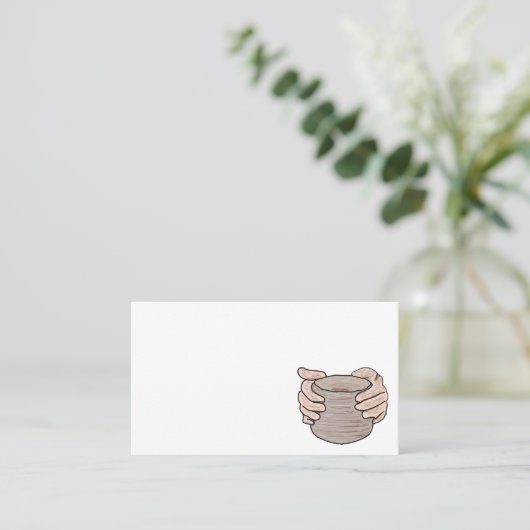 陶芸の手 名刺 (スタンド正面)