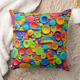 陶芸カラフル術 クッション