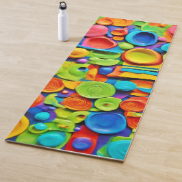 陶芸カラフル術 ヨガマット