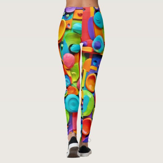 陶芸カラフル術 レギンス (裏面)